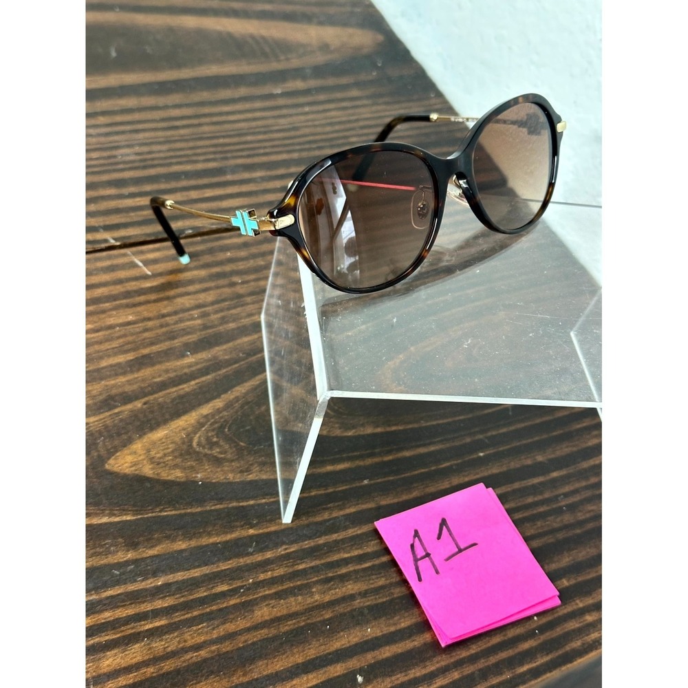 Tiffany & Co. TF 4188-D 8015/3B Womens Havana Brown Sunglasses Oval 55-17 140 mm